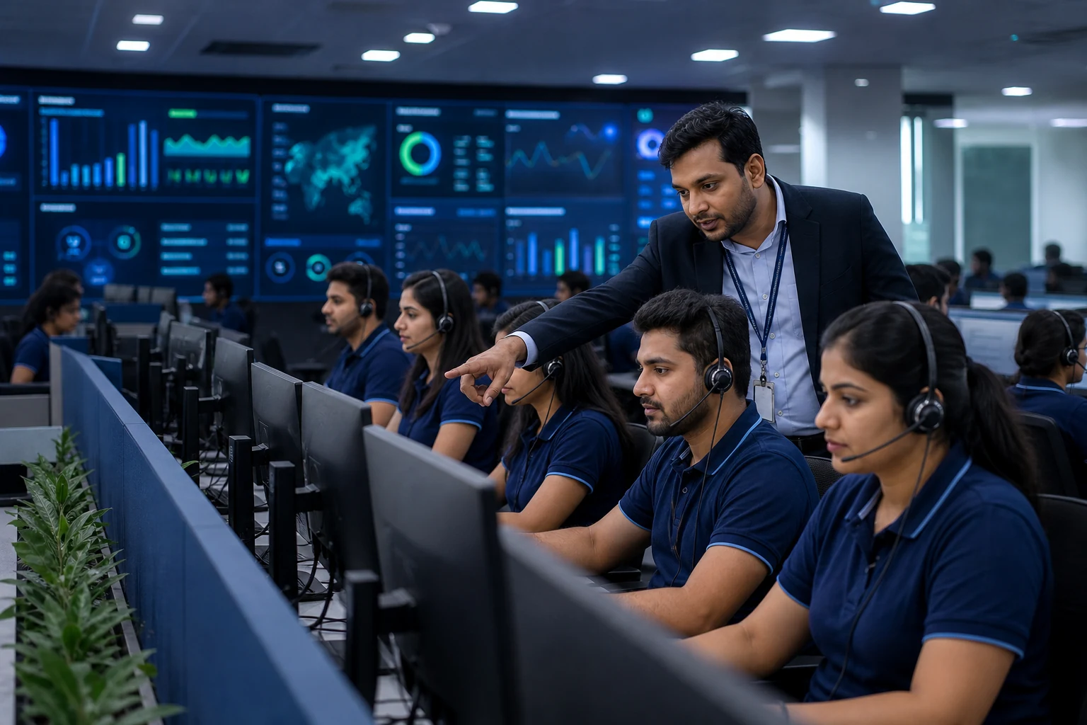 Corporate services control room